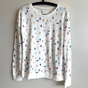 Lauren Conrad Womens Intimates Size Med Sleepwear Sweater Holiday Cozy Soft